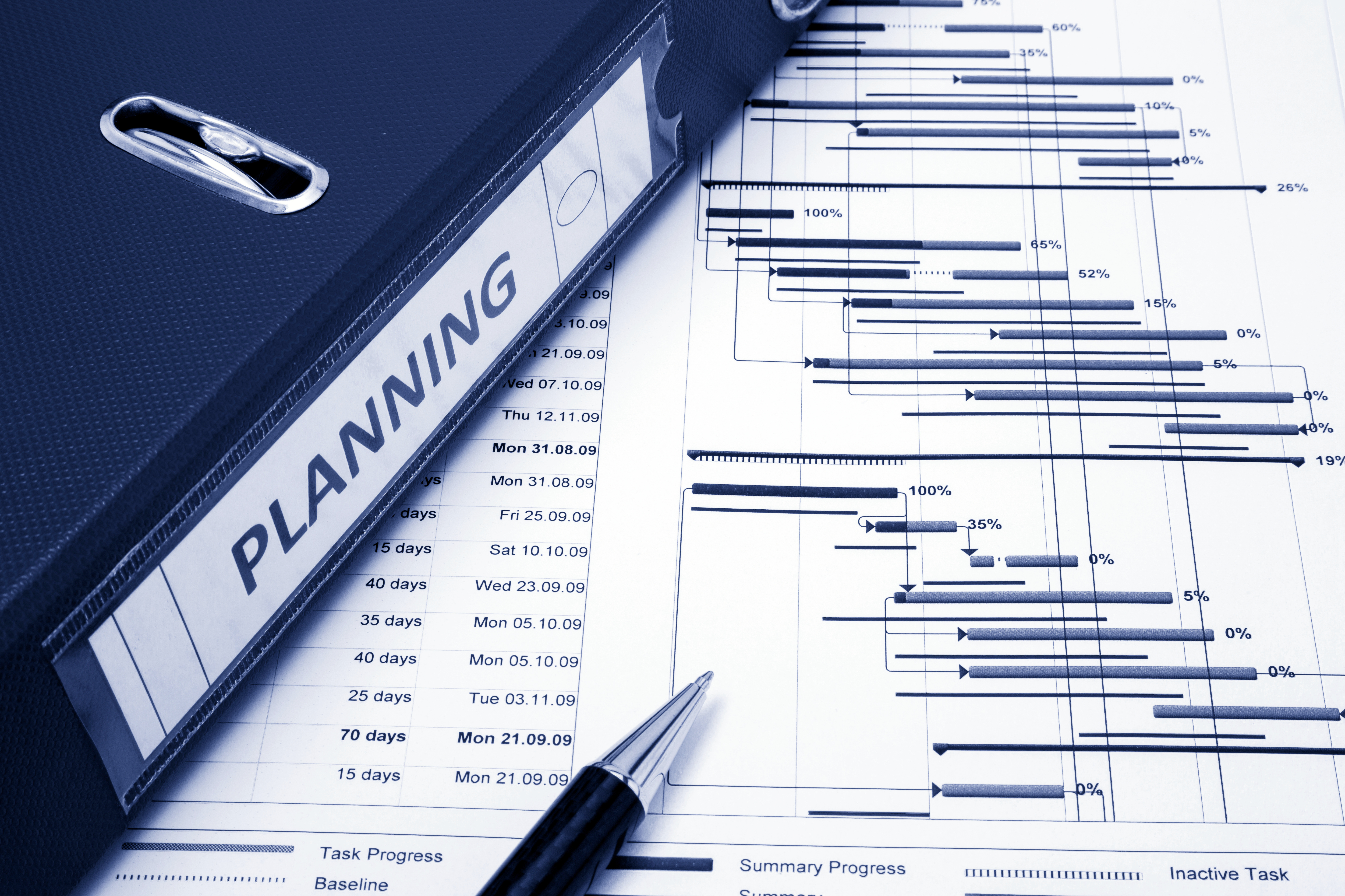 Project management - Project planning concept